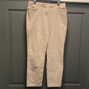 Jones New York Beige Corduroy Pants